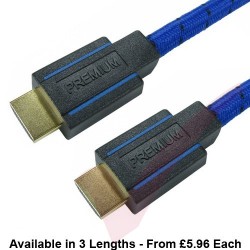 Blue - Premium High Speed HDMI Cable with Ethernet 