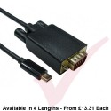 USB Type C Male to VGA Male Cable