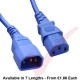 C13 to C14 High Grade H05VV-F Power Cable Blue