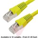 Cat6a Patch Cables RJ45 S/FTP (10G) Premium LSZH Bubble Booted Yellow
