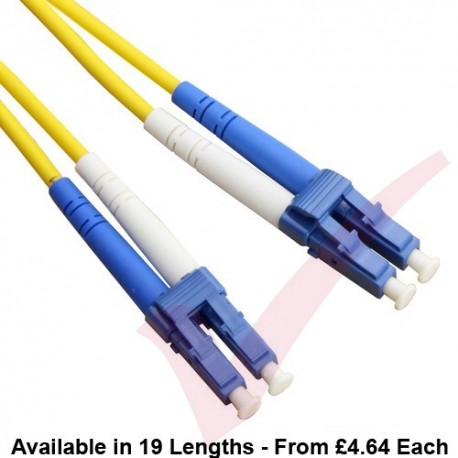 LC to LC Fibre Patch Cables OS2 Singlemode Yellow