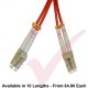 LC to LC Fibre Patch Cables OM2 Multimode Duplex Orange