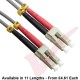 LC to LC Fibre Patch Cables OM1 Multimode Duplex Grey