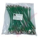 20cm Cat6a S/FTP LSZH Snagless Boot Patch Cables 24 Pack Green