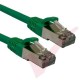 20cm Cat6a S/FTP LSZH Snagless Boot Patch Cables 24 Pack Green