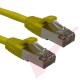 20cm Cat6a S/FTP LSZH Snagless Boot Patch Cables 24 Pack Yellow