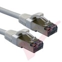 20cm Cat6a S/FTP LSZH Snagless Boot Patch Cables 24 Pack White