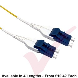 LC to LC Uniboot G657A1 Fibre Patch Cables OS2 Singlemode Yellow