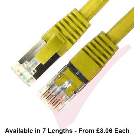 Cat8.1 Patch Cables RJ45 S/FTP LSZH Snagless Booted Yellow