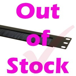 1U Half Open Style Brush Strip Panel