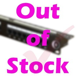 24 Port Cat6 Patch Panel 1U UTP Punch Down