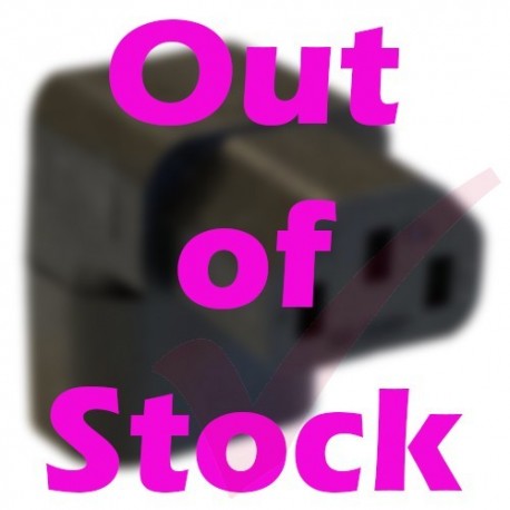 IEC Right Angled C14 Male (Down) to C13 Female Power Adaptor