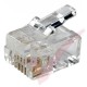 RJ11 Plug Jack (6P4C) 50 Pack 