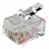 RJ11 Plug Jack (6P4C) 50 Pack 