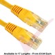 Cat5e Patch Cables RJ45 UTP High Grade PVC Flush Booted Yellow