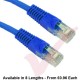 Cat5e Patch Cables Premium RJ45 UTP LSZH Bubble Booted Blue
