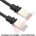 Patchsee Cat5e Patch Cables RJ45 FTP LSZH Black