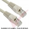 Cat5e Patch Cables Enhanced RJ45 F/UTP PVC Bubble Booted Grey
