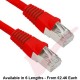 Cat5e Patch Cables Enhanced RJ45 FTP PVC Bubble Booted Red