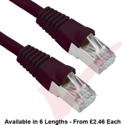 Cat5e Patch Cables Enhanced RJ45 F/UTP PVC Bubble Booted Black