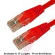 Cat6 Patch Cables RJ45 UTP High Grade PVC Flush Booted Red
