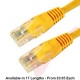 Cat6 Patch Cables RJ45 UTP High Grade PVC Flush Booted Yellow