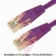 Cat6 Patch Cables RJ45 UTP High Grade PVC Flush Booted Purple