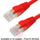 Cat6 Patch Cables RJ45 UTP Premium LSZH Snagless Booted Red