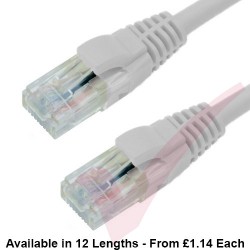 Cat6 Patch Cables RJ45 UTP Premium LSZH Snagless Booted White