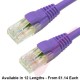 Cat6 Patch Cables RJ45 UTP Premium LSZH Snagless Booted Purple