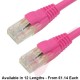 Cat6 Patch Cables RJ45 UTP Premium LSZH Snagless Booted Pink