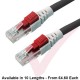 Cat6 Patch Cables RJ45 UTP Lockable LSZH Black