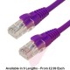 Excel Cat6 Patch Cables RJ45 UTP LSZH Snagless Booted Purple