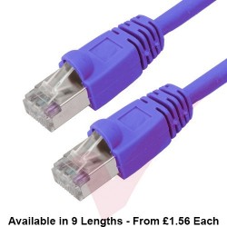 Cat6 Patch Cables RJ45 FTP Premium LSZH Bubble Booted Blue