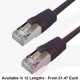 Cat6a Slim U/FTP Small Diameter Snagless Booted Patch Cables Black