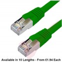 Cat6a Patch Cables RJ45 S/FTP (10G) Premium LSZH Snagless Booted Green