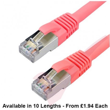 Cat6a Patch Cables RJ45 S/FTP (10G) Premium LSZH Snagless Booted Red