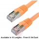 Cat6a Patch Cables RJ45 S/FTP (10G) Premium LSZH Snagless Booted Orange