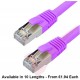 Cat6a Patch Cables RJ45 S/FTP (10G) Premium LSZH Snagless Booted Purple