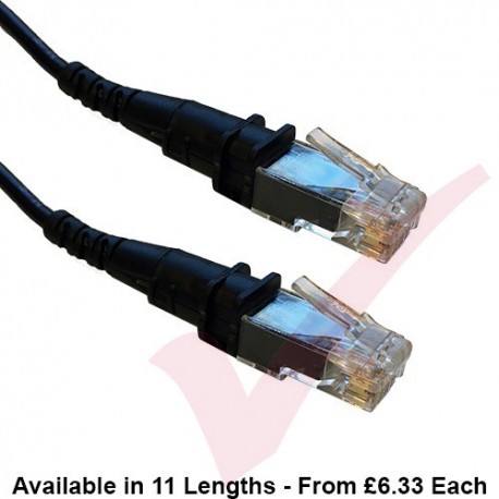 Patchsee ThinPatch Cat6a UTP (10G) Patch Cable PVC Flush Booted