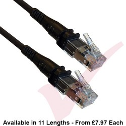 Patchsee ThinPatch Cat6a FTP (10G) Patch Cable LSZH Flush Booted