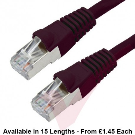 Cat6a Patch Cables RJ45 S/FTP (10G) Premium LSZH Bubble Booted Black