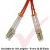LC to LC Fibre Patch Cables OM2 Multimode Duplex Orange