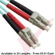 LC to LC Fibre Patch Cables OM3 Multimode Duplex Aqua Blue