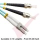 LC to ST Fibre Patch Cables OM3 Multimode Duplex Aqua Blue