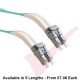 *ANGLED BOOT* LC to LC Fibre Patch Cables OM3 Multimode Duplex Aqua Blue