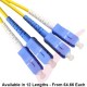 SC to SC Fibre Patch Cables OS2 Singlemode Yellow