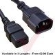 C14 to C19 High Grade H05VV-F 16A Power Cables Black