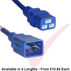 C19 to C20 'P-Lock' Power Cable Blue