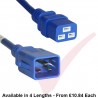 C19 to C20 'P-Lock' Power Cable Blue